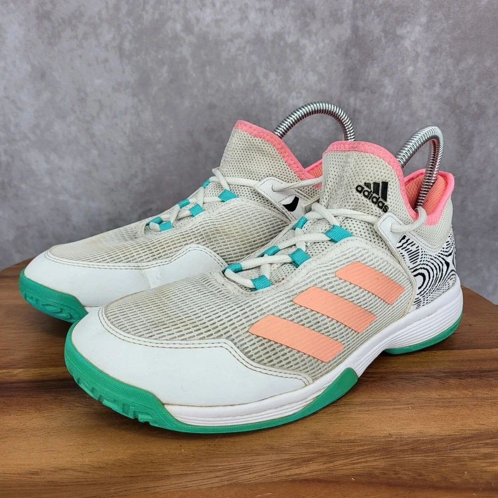 Adidas Adizero Ubersonic 4 K Tennis Shoes Mens 5.5 Pickle Ball Sneakers‎ GY3222